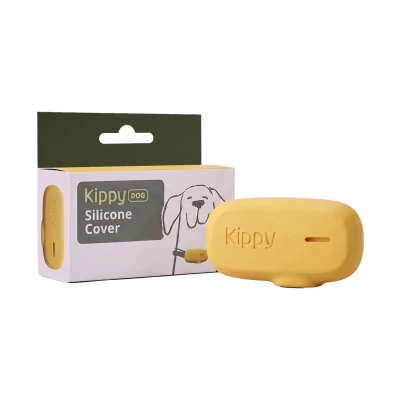 Coque silicone Kippy Dog jaune